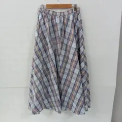 値下◎10.1◎S398C◎コムサイズム◎フレアスカート◎チェック◎11