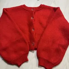 グレイル　赤ニットカーディガン