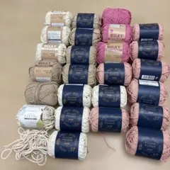 コットンミックス毛糸セット23玉とタグなし2玉