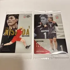 バレーボール 日本代表 西田有志 トレーディングカード 2枚セット