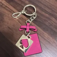 ピンク スペードモチーフ キーホルダー