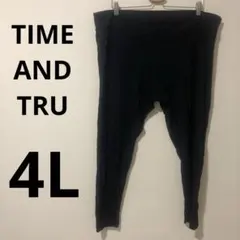 TIME AND TRU レディース ボトムス 4L ブラック レギパン