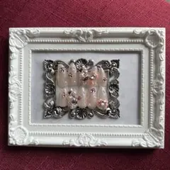 あ*ー様 ネイルチップ　ガーリー　ちゅるん　量産型　ピンク　リボン　キラキラ　ワ