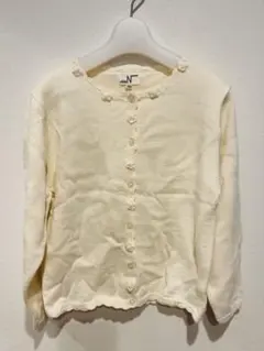 アートレター子供用アイボリー カーディガン 130