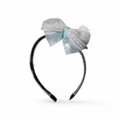 入学 入園 カチューシャ ヘアアクセサリー 髪飾り 水色 リボン コスプレ