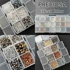 【最終値下】プレシオサ ソロバン型ビーズ3mm エフェクトアソートセット
