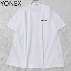 ヨネックス　半袖Tシャツ　ロゴ　スポーティー　ユニセックス　ホワイト　2XL