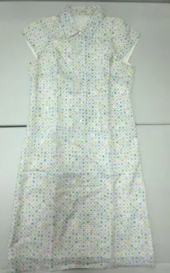 【peytonplace】ワンピース M マルチカラー 幾何学柄 レトロ 訳あり