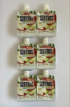 マンナンライフ蒟蒻畑大粒アロエin りんご味 パウチ6個セットのサムネイル