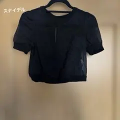 snidel シースルー 半袖 トップス ブラックのサムネイル