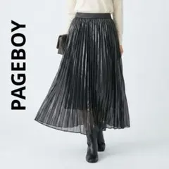 alicia PAGEBOYシャイニーシアープリーツスカートのサムネイル