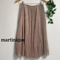 martinique＊異素材 シフォン ベロア プリーツ ピンク マルティニークのサムネイル