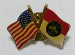 アメリカ ボーイスカウト BSA 国旗 ピンバッジ USA flag pin
