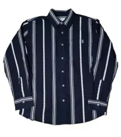 TITICACA(チチカカ)ストライププリント シャツ メンズ. ブラック L