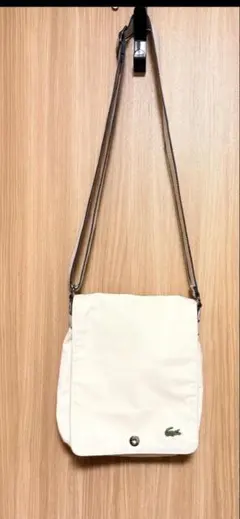 Lacoste ショルダーバッグ クリーム色 ユニセックス