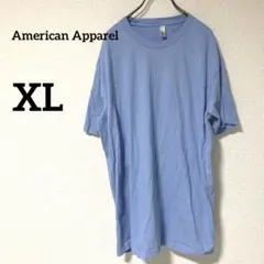American Apparel 【XL 】ライトブルー Tシャツ