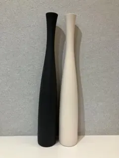 細長い花瓶　細身の花瓶、サテンセラミック陶器の花瓶　フラワーベース