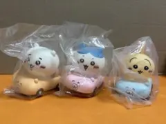 ちいかわフレンズ　ブーイ　ちいかわ、ハチワレ、うさぎ　３点セット　ソフビ