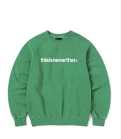 thisisneverthat グリーン ロゴ スウェット
