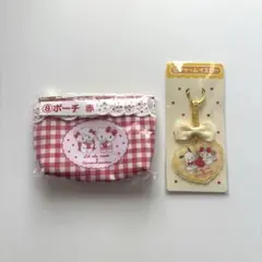 Lil ala mode サンリオ 当りくじ ⑦チャーム イエロー ⑧ポーチ 赤