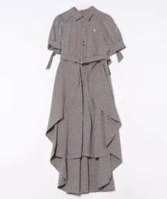 ダズリン　POLO BCSコラボ　ヘムレイヤードシャツワンピース