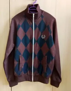 美品 FRED PERRY トラックジャケット 茶色 ブルー Y2K ジップ - メルカリ