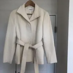 組曲sis KUMIKYOKU sis アンゴラ混　コート　白　アイボリー