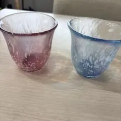 Afternoon Tea 江戸硝子 ハンドメイド グラス 2個セット 新品