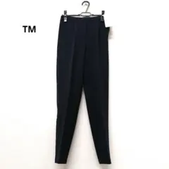 ネイビー スリムフィット カジュアルパンツ407