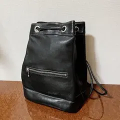 アニエスベー☆レザー ドローストリング バッグ