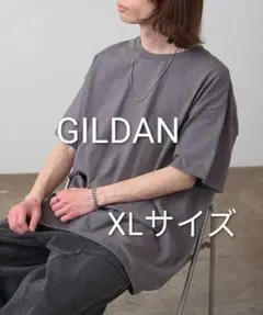 GILDAN　ウルトラコットン　半袖　Tシャツ　チャコール　XLサイズ