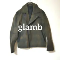 glamb Millerain社 ダブルライダース チェック柄 ジャケット