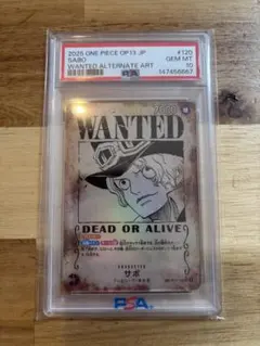 【PSA10】サボ：手配書 SEC-SPC [OP13-120]受け継がれる意志