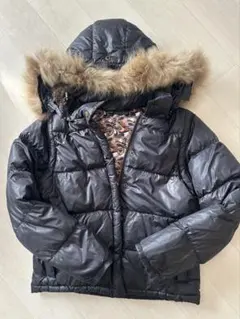 IORI ブラック ダウンジャケット ファー付き