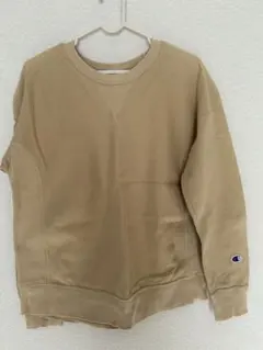 Champion Reverse Weave スウェット ベージュ M