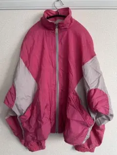 ナイロンジャケット M ピンク/グレー