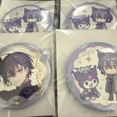 Dytica×サンリオ　小柳ロウ　キラキラ缶バッジ