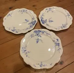 限定❣️sale❣️Noritakeブルーローズシリーズ ヴィンテージお皿3枚