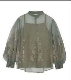 【AMERI】2WAY HAZE FLOWER BLOUSEのサムネイル