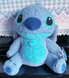 スティッチエクストラジャンボラメ入り ふわふわぬいぐるみ　アミューズメント専用品