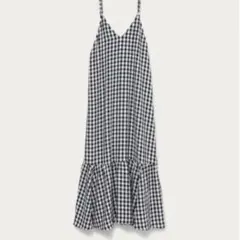 ギンガムチェックキャミソールワンピース　S