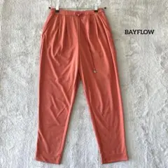 BAYFLOW イージーパンツ L オレンジ 鮮やかカラー ウエストゴム 春夏のサムネイル