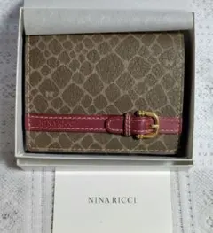 NINA RICCI 二つ折り財布 ブラウン ボルドーのサムネイル