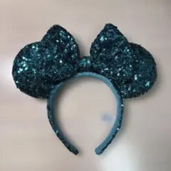ディズニー カチューシャ スパンコール グリーンのサムネイル