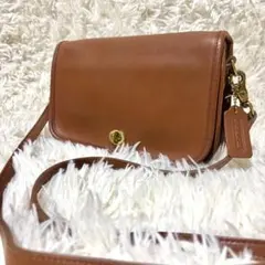 Coach オールドコーチ レザー ターンロック US製 ブラウン 9755