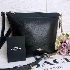未使用級☆COACHコーチ 2wayチェーンショルダーカメラバッグ ブラック 