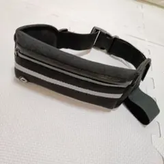 ウエストポーチ ファスナー付き 黒