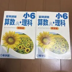 希学園（首都圏）小5 夏期講習 国語 算数 - メルカリ