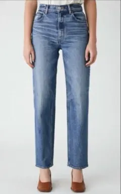 MOUSSY plain jeans straight 23インチ