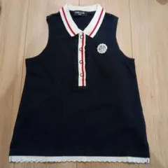 COMME CA ISM ネイビー ポロシャツ 120A